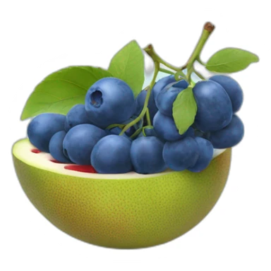Un Bleuet le fruit sticker