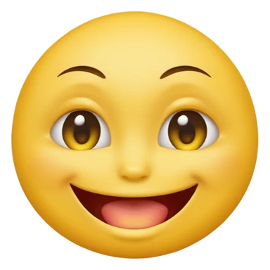 Round yellow emoji face with sexy eyes biting its index in a slightly erotic way sticker