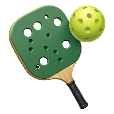 Pickleball paddle and ball sticker