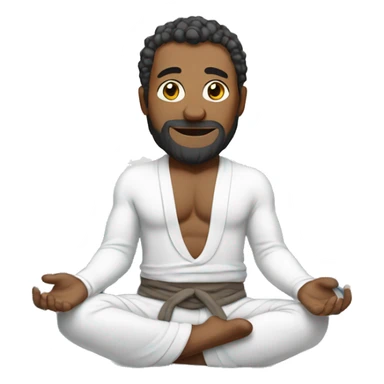 Yogi in snow sticker