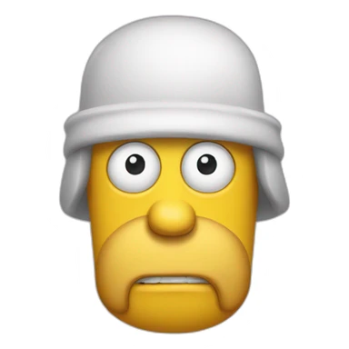 Homer avec des donut sur les yeux sticker