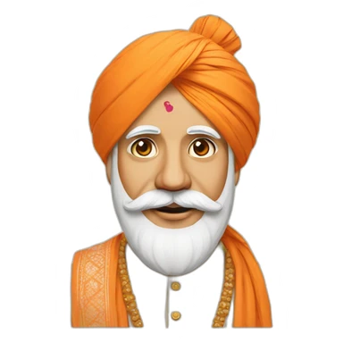 Modi in pagdi sticker