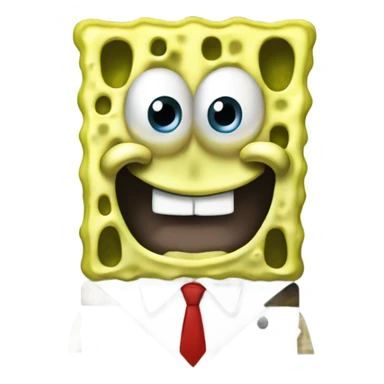 spongebob with and caseoh sticker