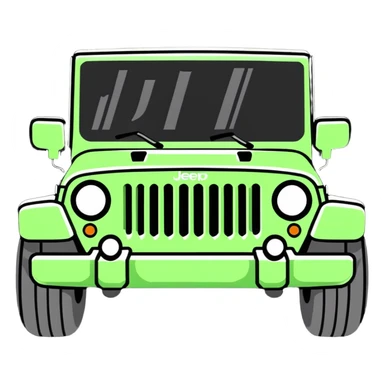 Jeep grill  sticker