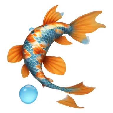 mystery-koi with light blue skin sticker