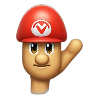 super mario glove finger pointing sticker