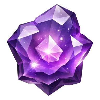 Sha Amethyst Nebula Galaxy Crystal sticker