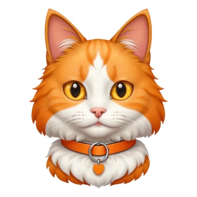 Cat with tag collar sticker