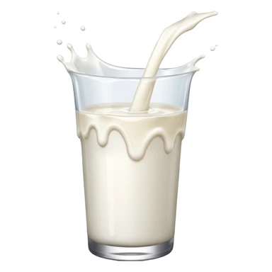 Milk splash sticker