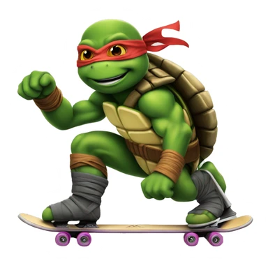 Ninja turtle skating in az sticker