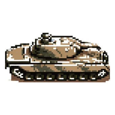 military tank in desert camouflage sticker