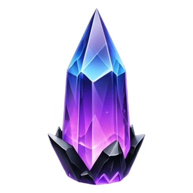 Purplish/black Skyshard crystal sticker