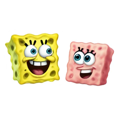SpongeBob with Patrick  sticker