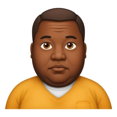 Black dude fat sticker