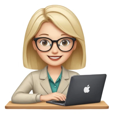 a white woman passes test on computer sticker