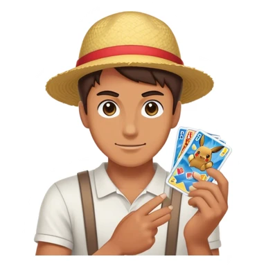 man collecting pokemon c sticker