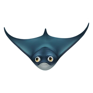 Manta ray sticker