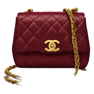 Chanel Dark red bag sticker
