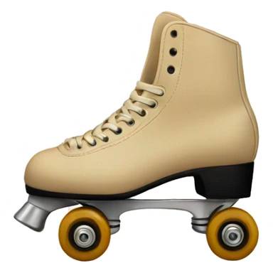 beige vintage skates sticker