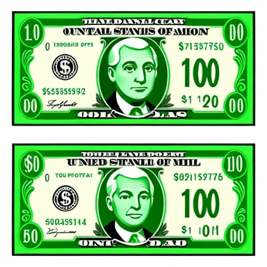 Menga dollar kerak sticker