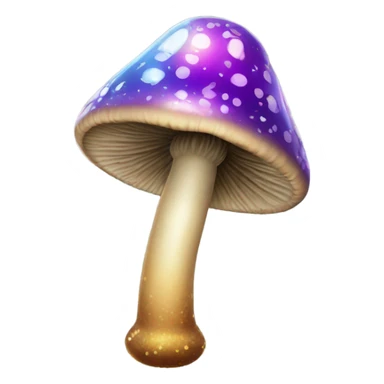 Sparkly mushroom bong sticker