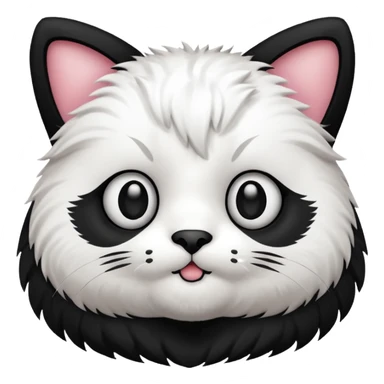 CAT MIXED WITH PANDA sticker