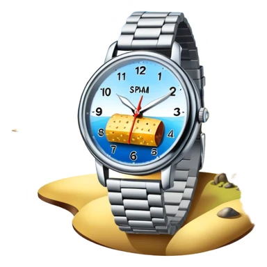 surreal SPAM watch dali landscape sticker