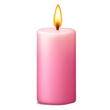 Light pink fall candle sticker