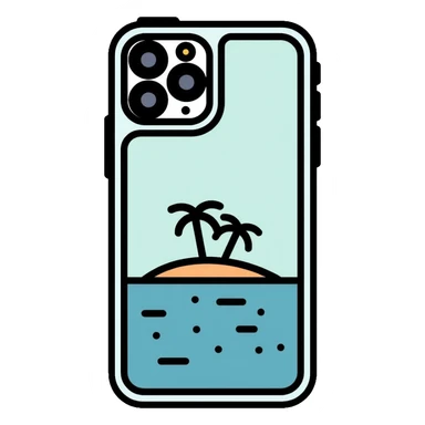 iPhone 14 Pro with dynamic island feature, sleek design sticker