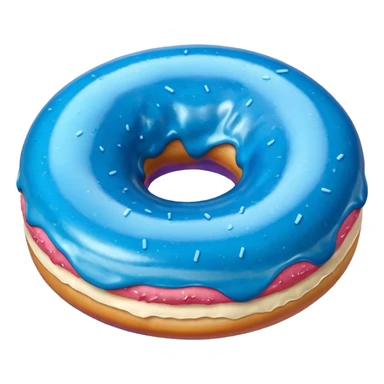 Blue donuts sticker