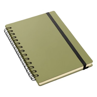 Pale olive Planner open notebook sticker