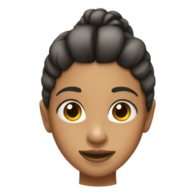 Girl with two ponytails  sticker