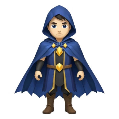 low poly warlock cape fantasy sticker