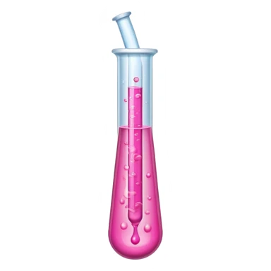 pink liquid in test tube sticker