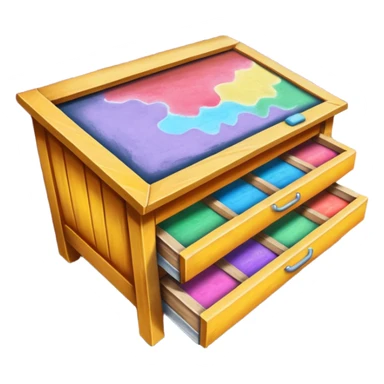 Chalk Drawer + sidewalk board, Street Artist. sticker