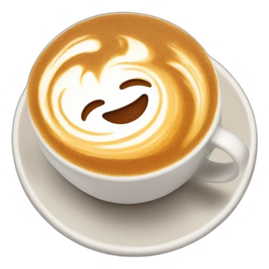 beautiful latte art cup coffee sticker