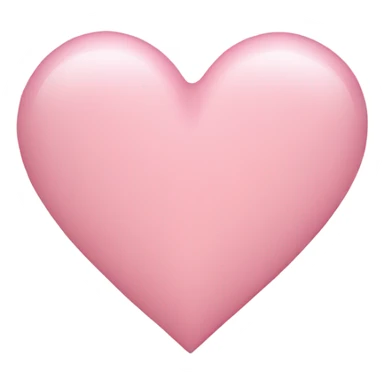 light pink heart sticker