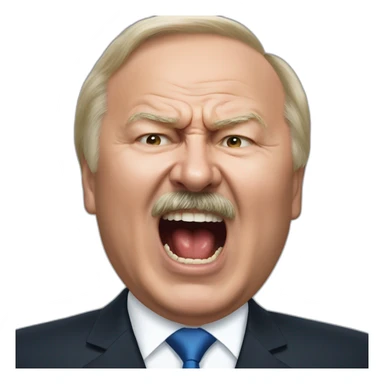 Alexander Lukashenko screaming sticker