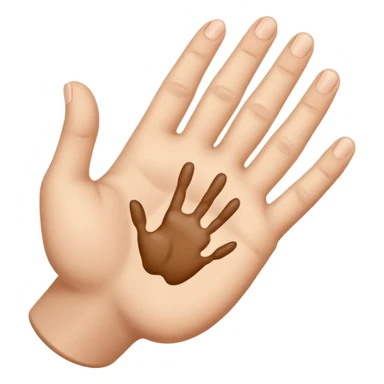 Butt with hand print appropriate  sticker