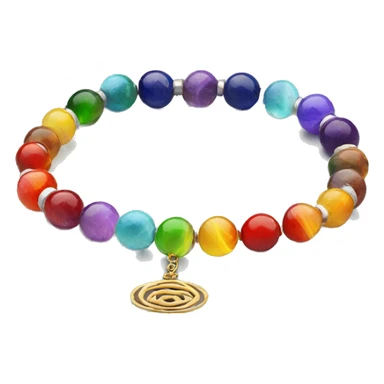 pretty chakra bracelet realistic sticker