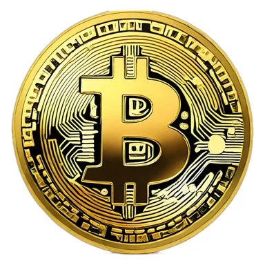 Bitcoin coin sticker