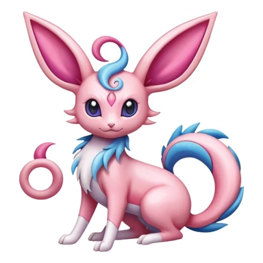 Sylveon-Milotic-Espeon-Pokémon-Fakémon-creature sticker