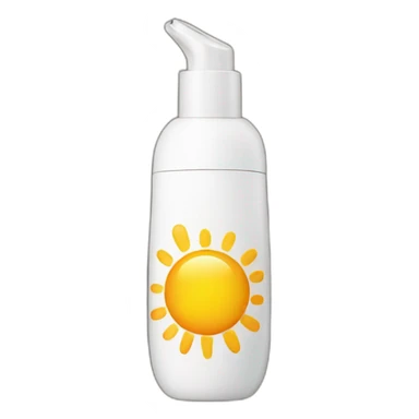 Sunscreen bottle sticker