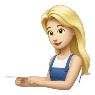 blond-mom assembling ikea bookshelf billy sticker