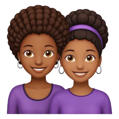 Deux filles noirs  sticker