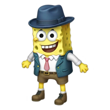 sponge bob squared pants sticker