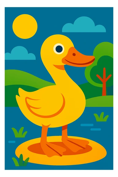 Duck sticker