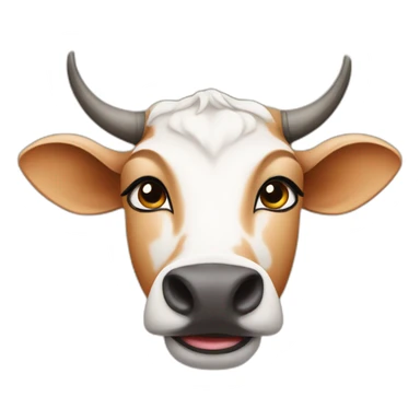 Indian Desi gir cow  sticker