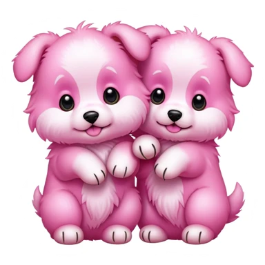 Pink puppies sticker