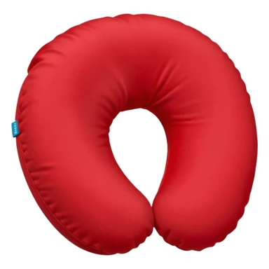 red Travel Neck Pillow sticker